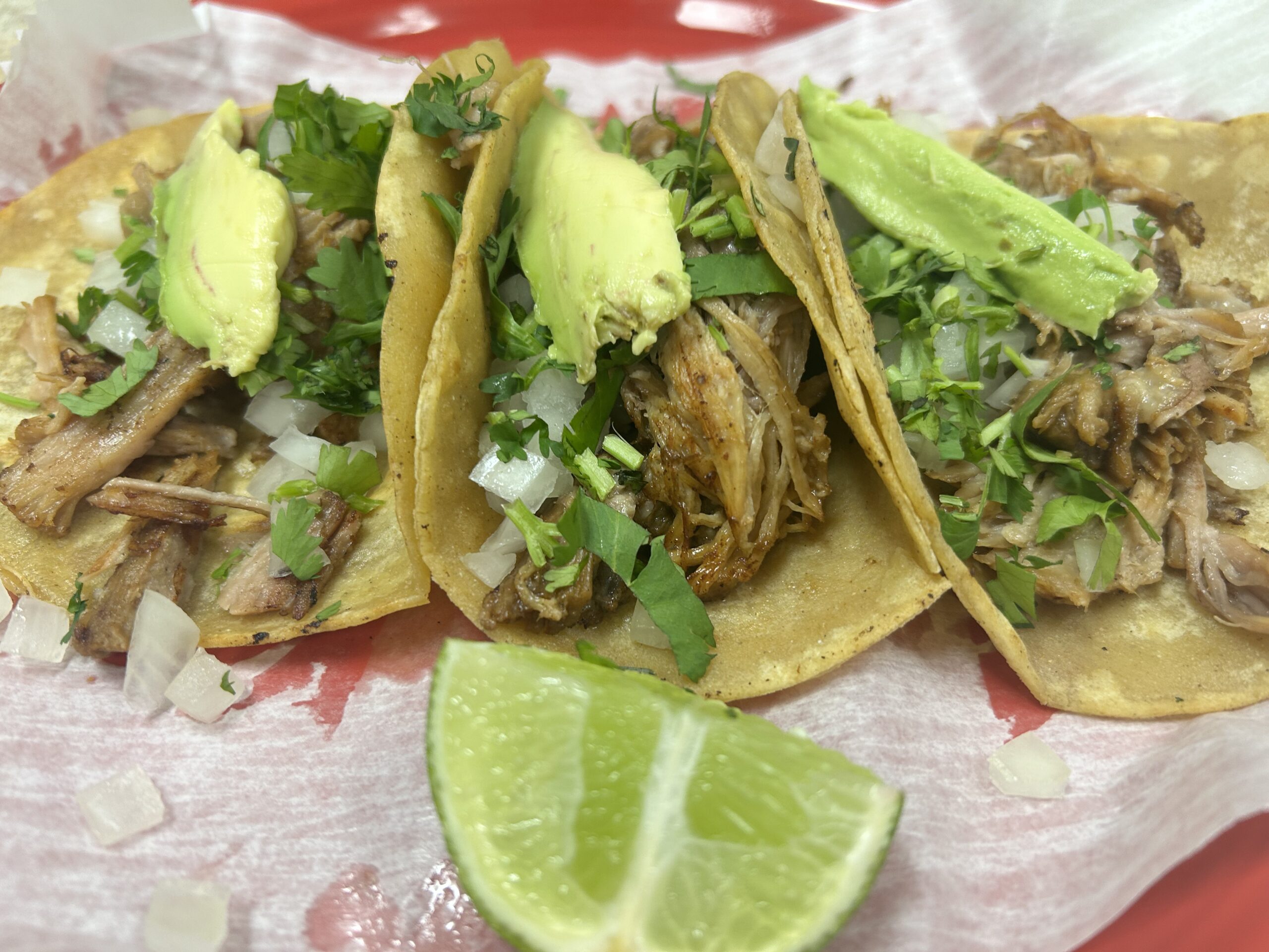 Carnitas Tacos close up